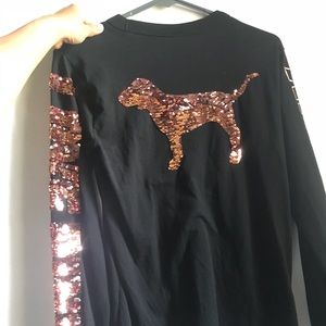 Pink bling long sleeve.